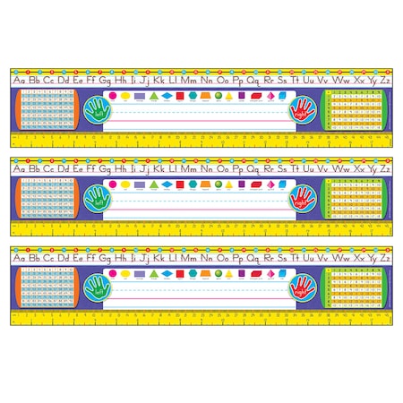 Trend Enterprises Zaner-Bloser Desk Toppers Reference Name Plates, Gr 2-3, PK108 T69402